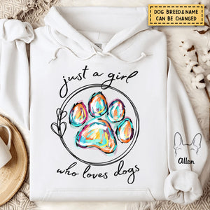 Just A Girl Who Loves Dogs - Personalized Hoodie