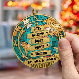 Destination Of All Year - Personalized Custom Acrylic Ornament