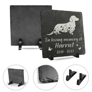 In Loving Memory Of - Personalized Memorial Stone Slate Dog Loss Gift