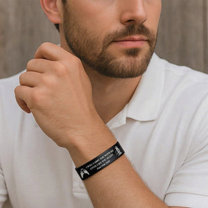 Personalized Memorial Bracelet with Custom Photo & Engraving – "In Loving Memory" Gift