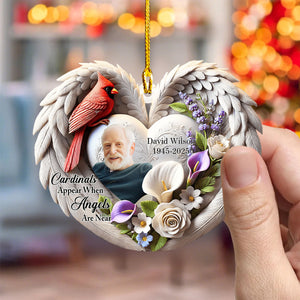 Personalized Memorial Cardinal Custom Acrylic Ornament