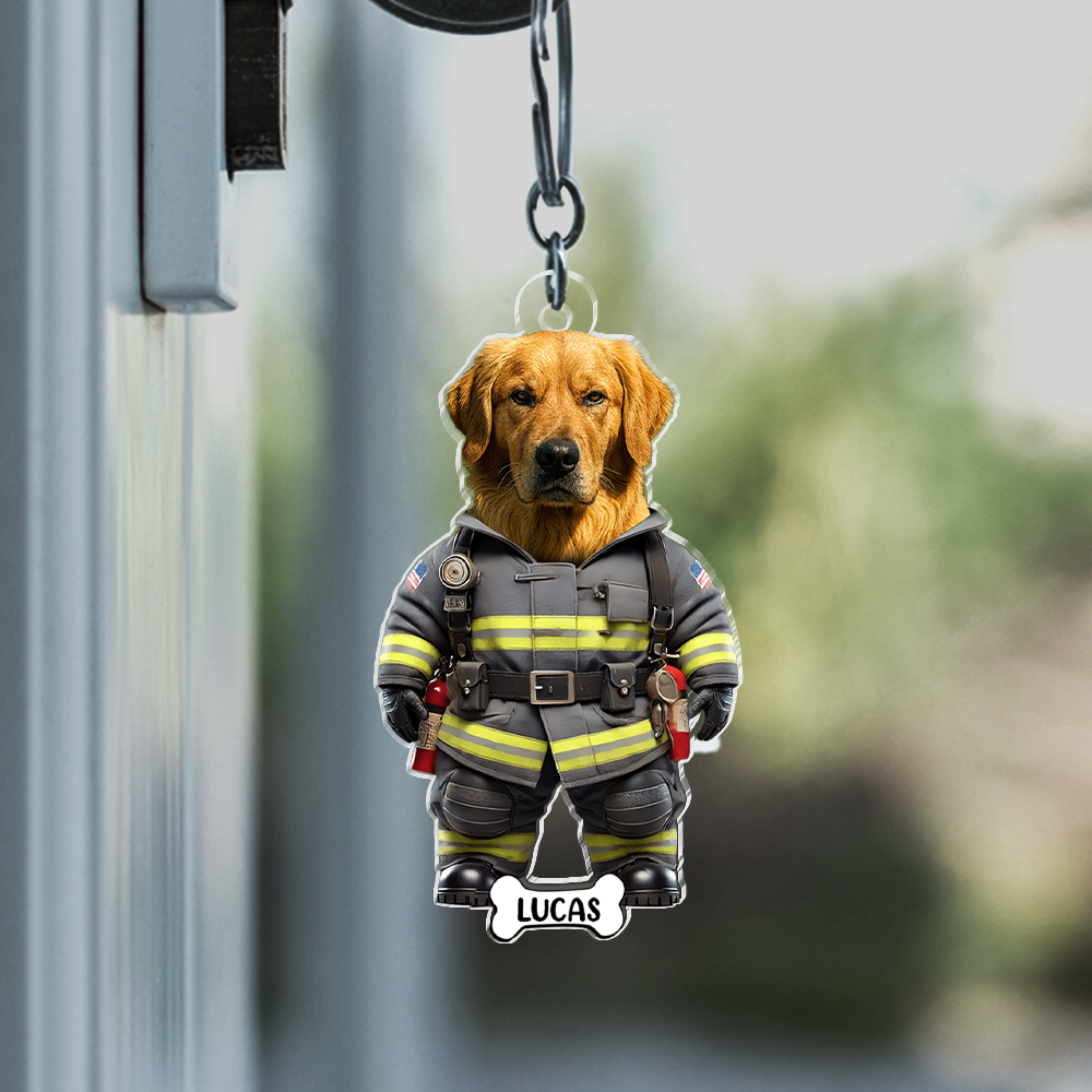 Personalized Photo Cute Dog Cat Acrylic Keychain Gift For Dog Lovers Cat Lovers