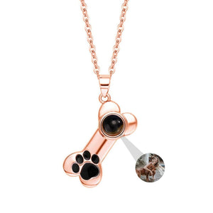 Personalized Custom Puppy Photo Projection Necklace