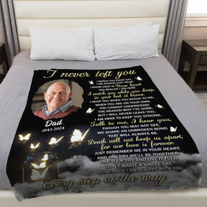 Every Step Of The Way - Personalized Memorial Blanket