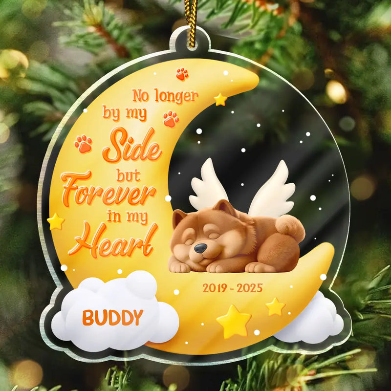 No Longer By My Side But Forever In My Heart - Personalized Acrylic Ornament