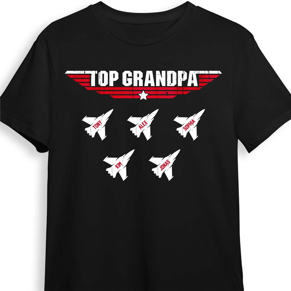 Personalized Gift Top Grandpa T-Shirt