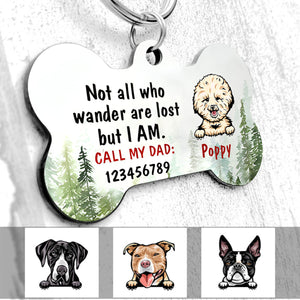 Personalized Dog Lost Wander Bone Pet Tag For Dog Mom, Dog Dad