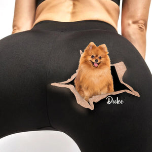 Gift For Pet lover Crack Custom Photo Personalized Leggings