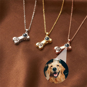 Personalized Custom Puppy Photo Projection Necklace