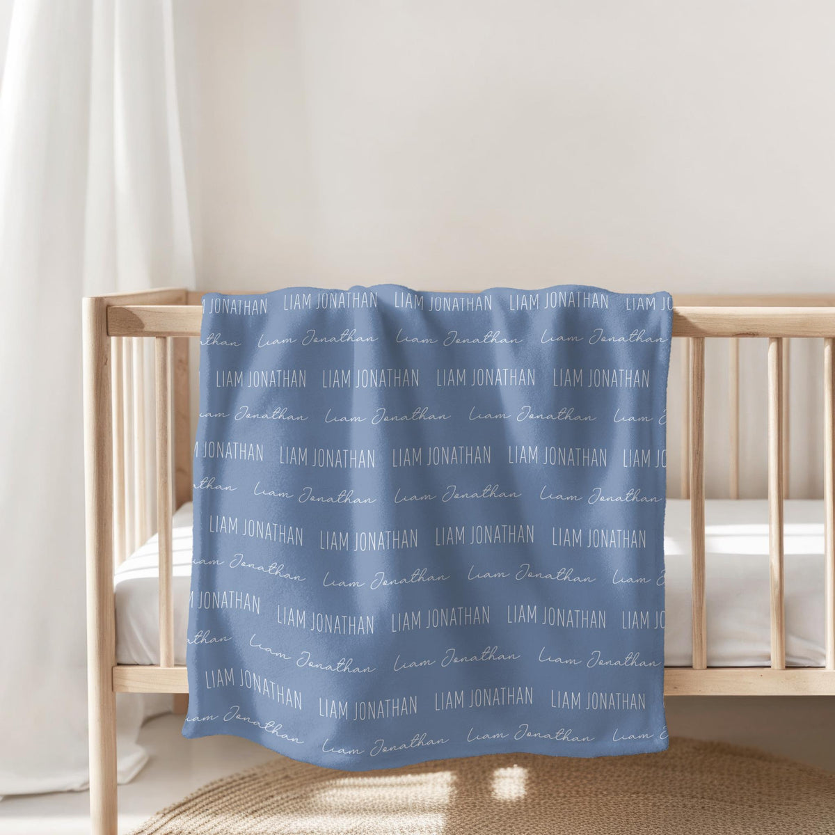 Custom Baby Blanket with Name, Personalized Name Blanket, Newborn Hospital Blanket, Custom Baby Gift, Baby Name Swaddle