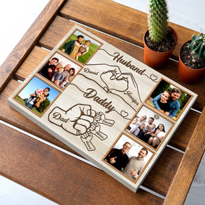 First Bump Husband Daddy Personalized Canvas Gifts For Dad