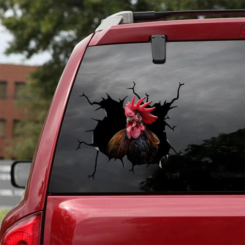 CHICKEN CRACK STICKER POULTRY LOVER