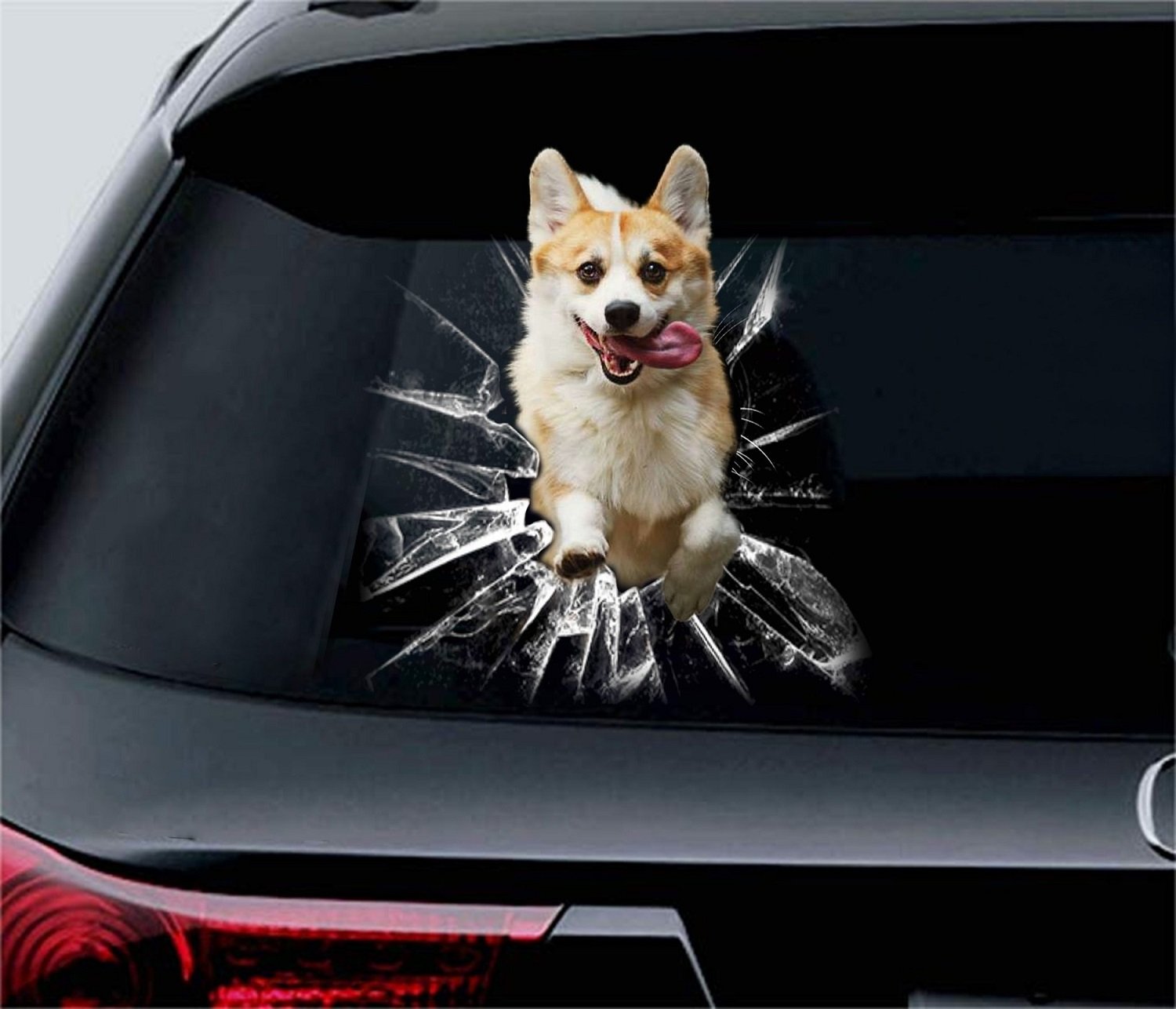 Corgi Crack Sticker