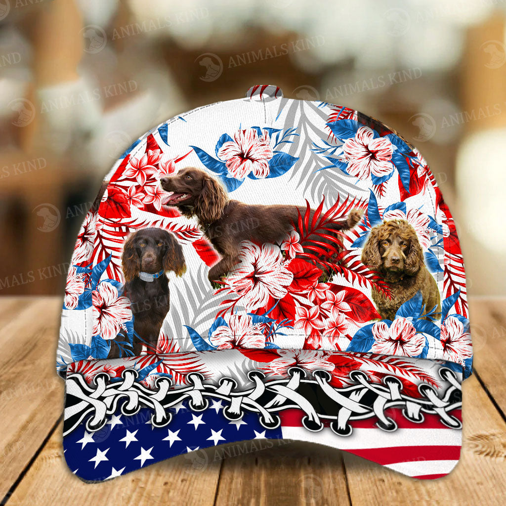 Boykin Spaniel - American Flag Cap