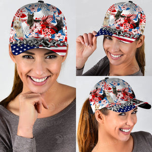 Scottish Terrier - American Flag Cap