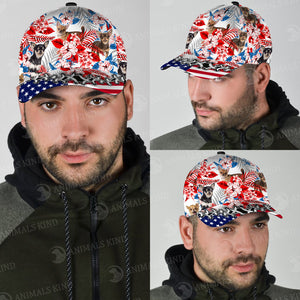 Chihuahua - American Flag Cap