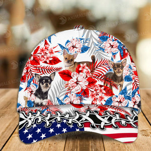 Chihuahua - American Flag Cap