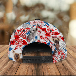 Chinese Crested - American Flag Cap