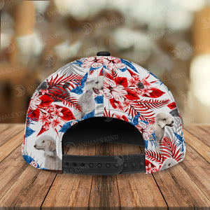 Bedlington Terrier - American Flag Cap