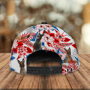 Belgian Malinois - American Flag Cap