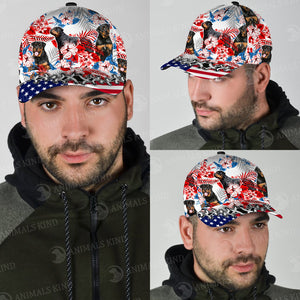 Rottweiler - American Flag Cap