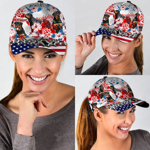 Rottweiler - American Flag Cap