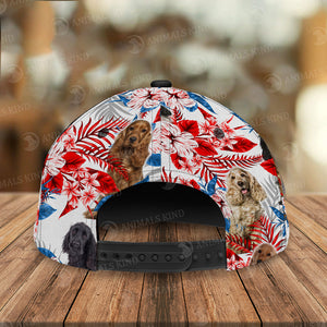 Cocker Spaniel - American Flag Cap