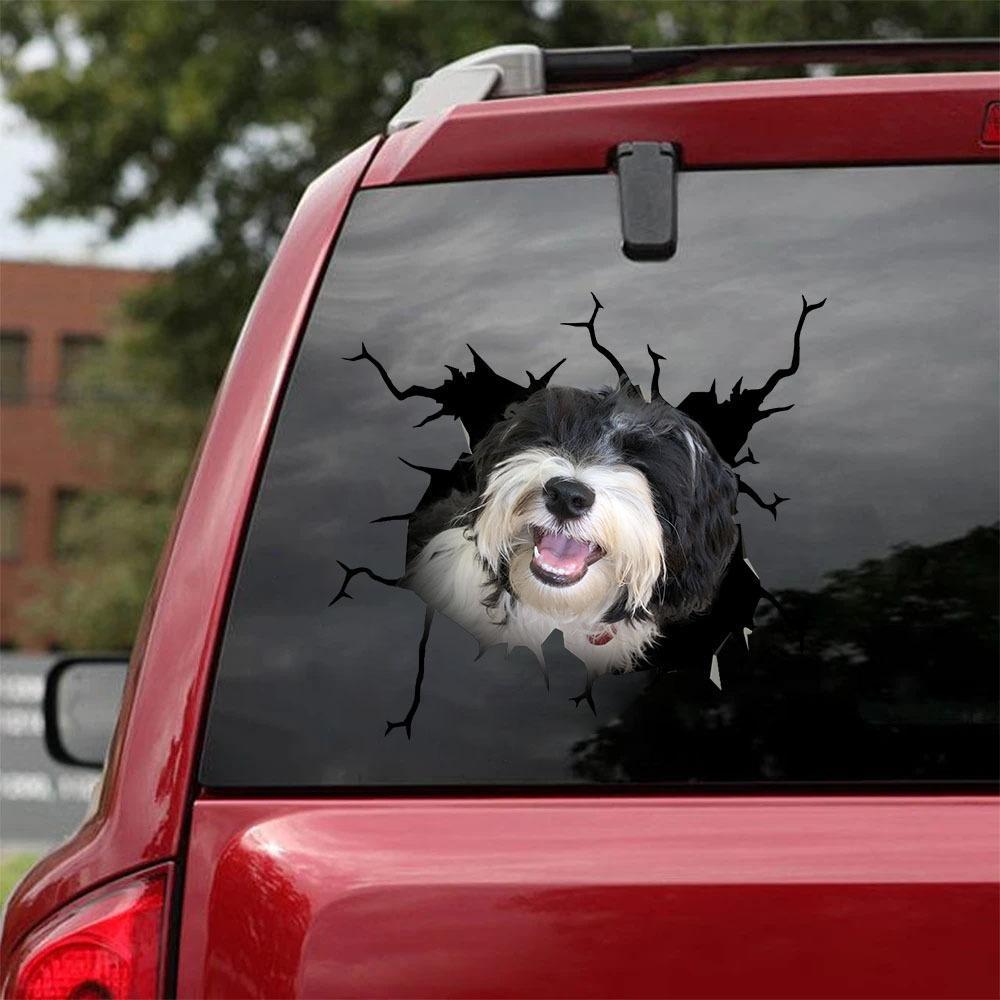 Havanese Crack Car Sticker, Toilet Sticker, Fridge Sticker 16
