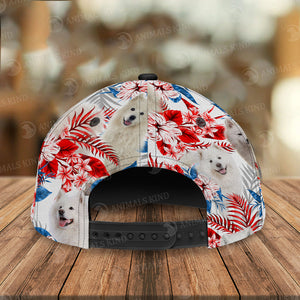 Samoyed - American Flag Cap