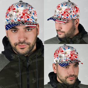 Coton de Tulear - American Flag Cap