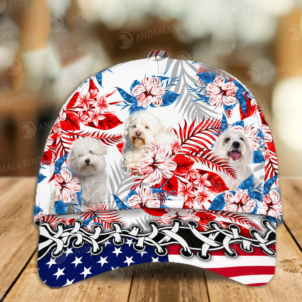 Coton de Tulear - American Flag Cap