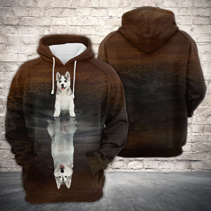 Cute Siberian Reflection All Over Hoodie