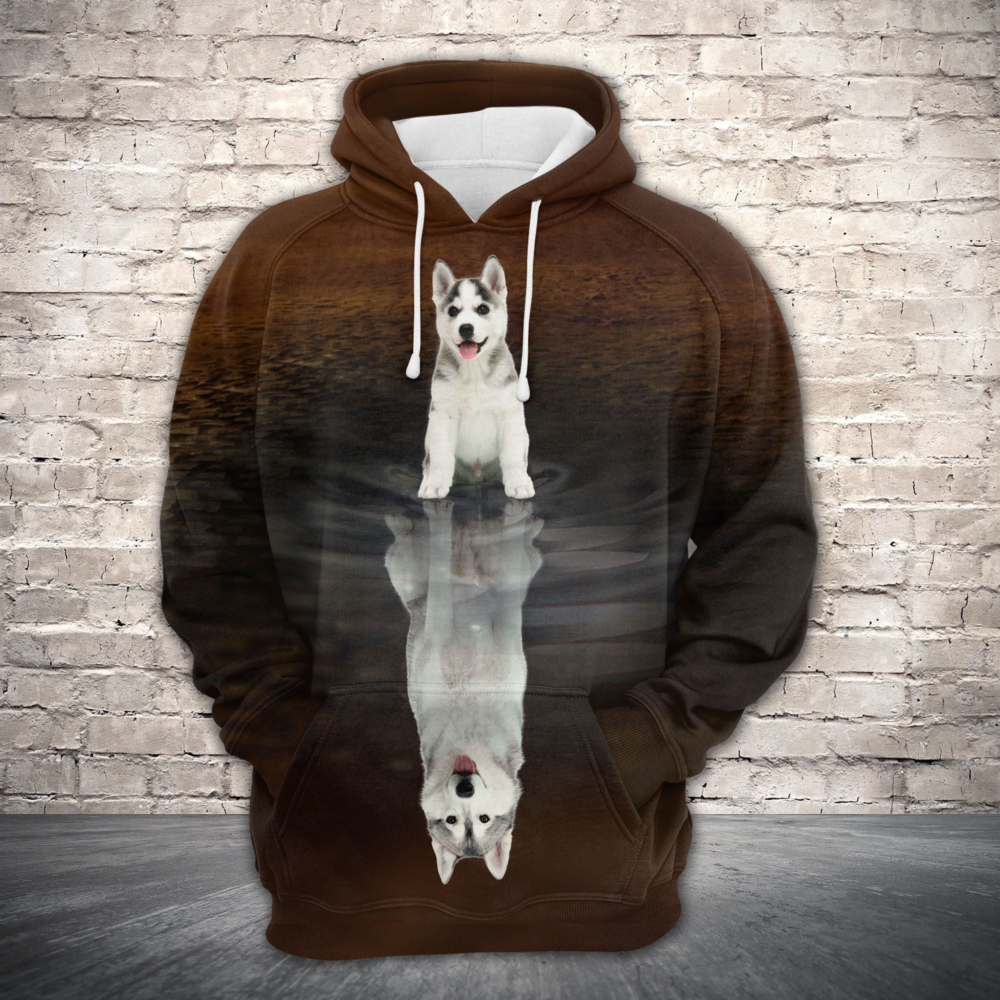 Cute Siberian Reflection All Over Hoodie