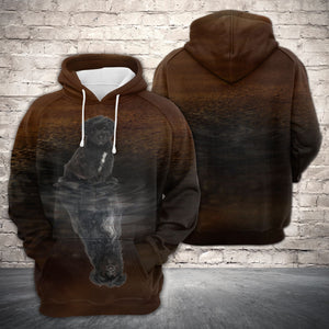 Cute Pyrenean Shepherd Reflection All Over Hoodie