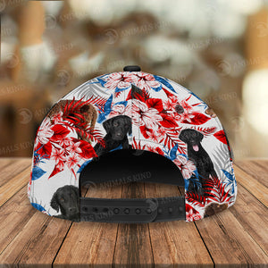 Curly-Coated Retriever - American Flag Cap