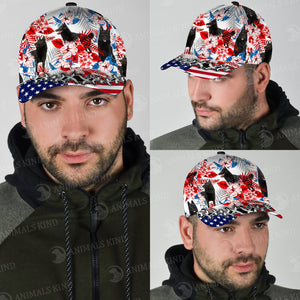 Schipperke - American Flag Cap