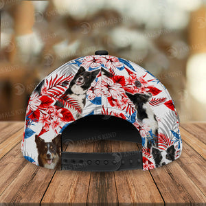 Border Collie - American Flag Cap