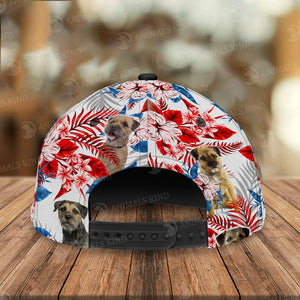 Border Terrier - American Flag Cap