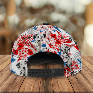 Dalmatian - American Flag Cap