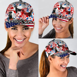 Doberman Pinscher - American Flag Cap