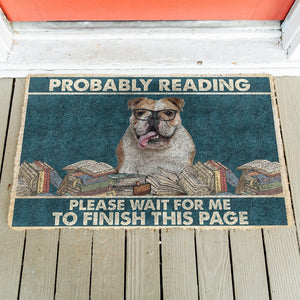 Bugybox 3D Bulldog Probably Reading Please Wait Doormat