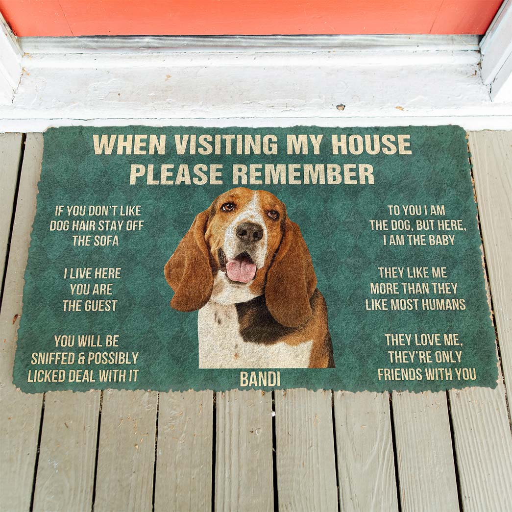 Bugybox 3D Please Remember Bandi House Rules Doormat