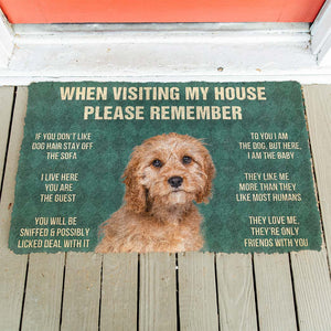 Bugybox 3D Please Remember Cavoodle House Rules Doormat