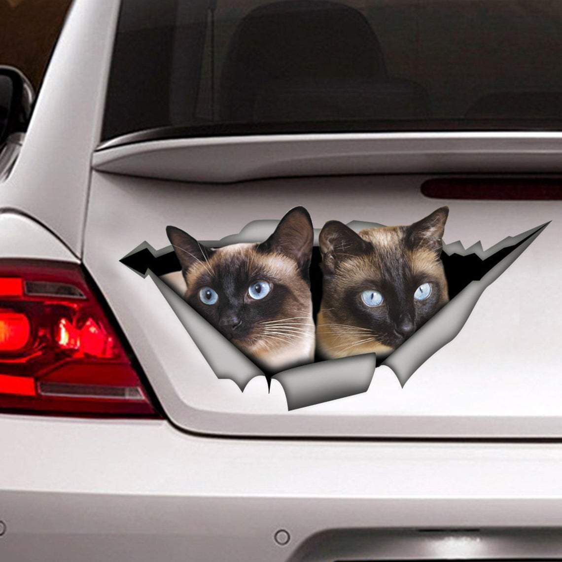 Siamese Cat Car Sticker