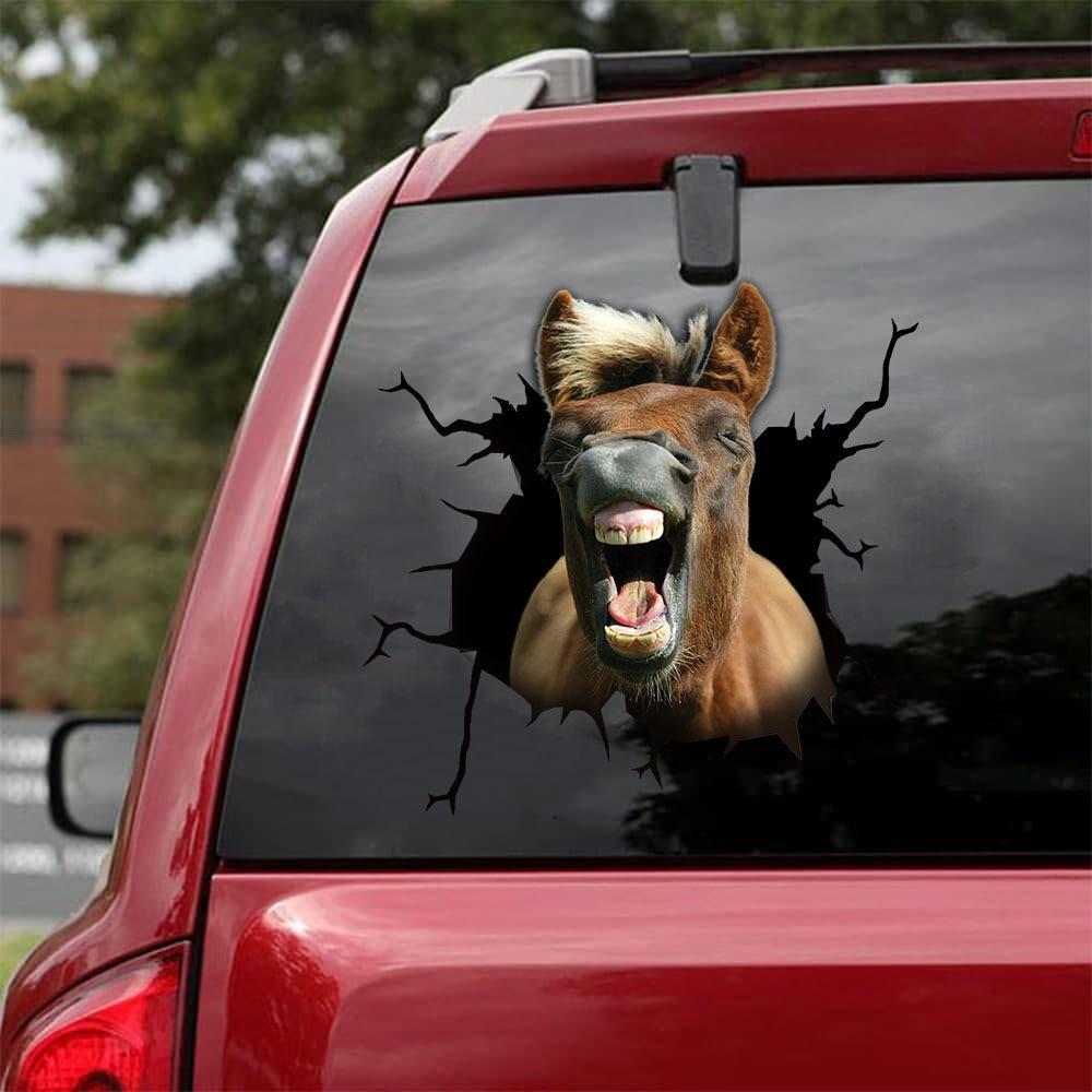 Horse Crack Car Sticker Cattle Lover (30)