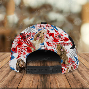 English Cocker Spaniel-American Flag Cap