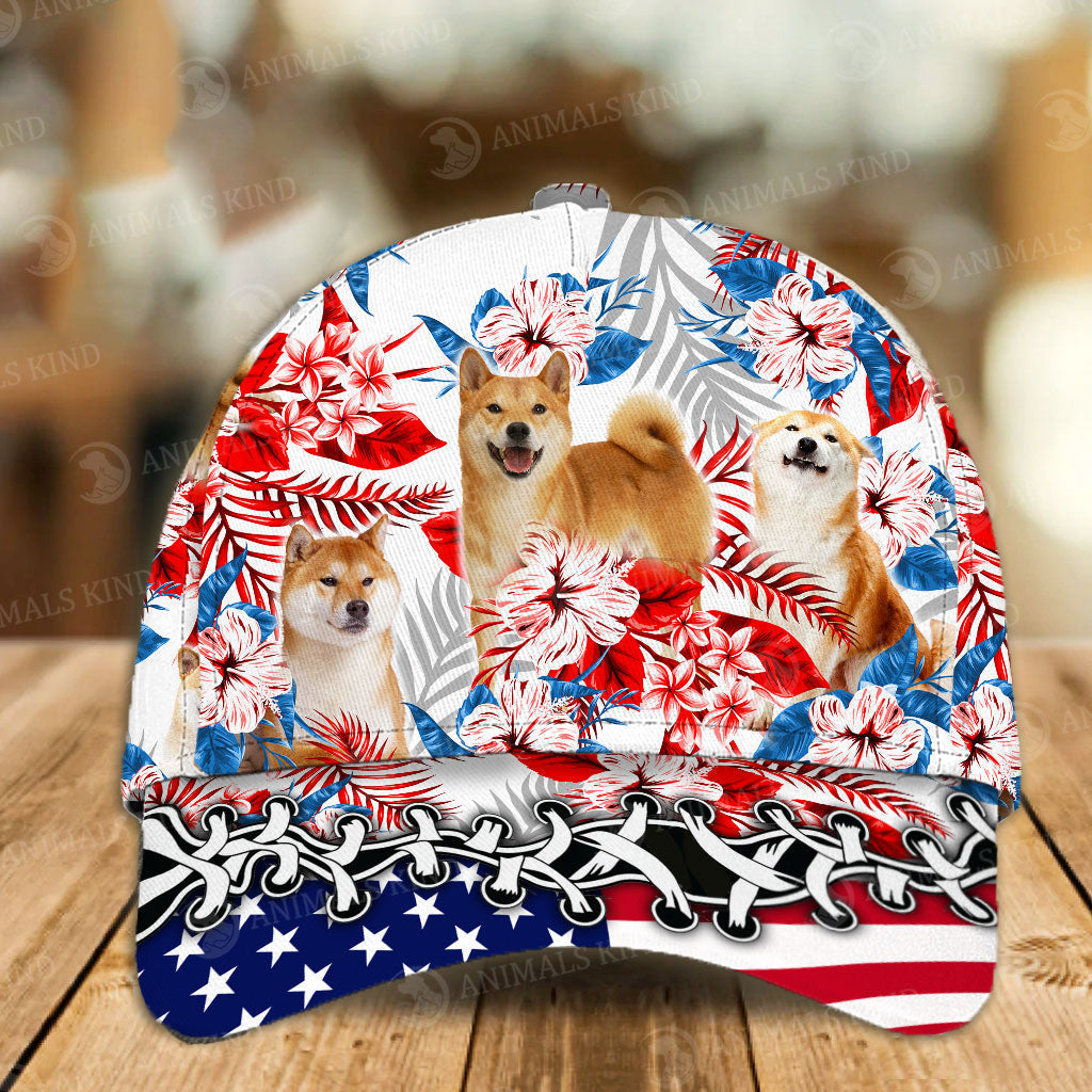 Shiba Inu - American Flag Cap