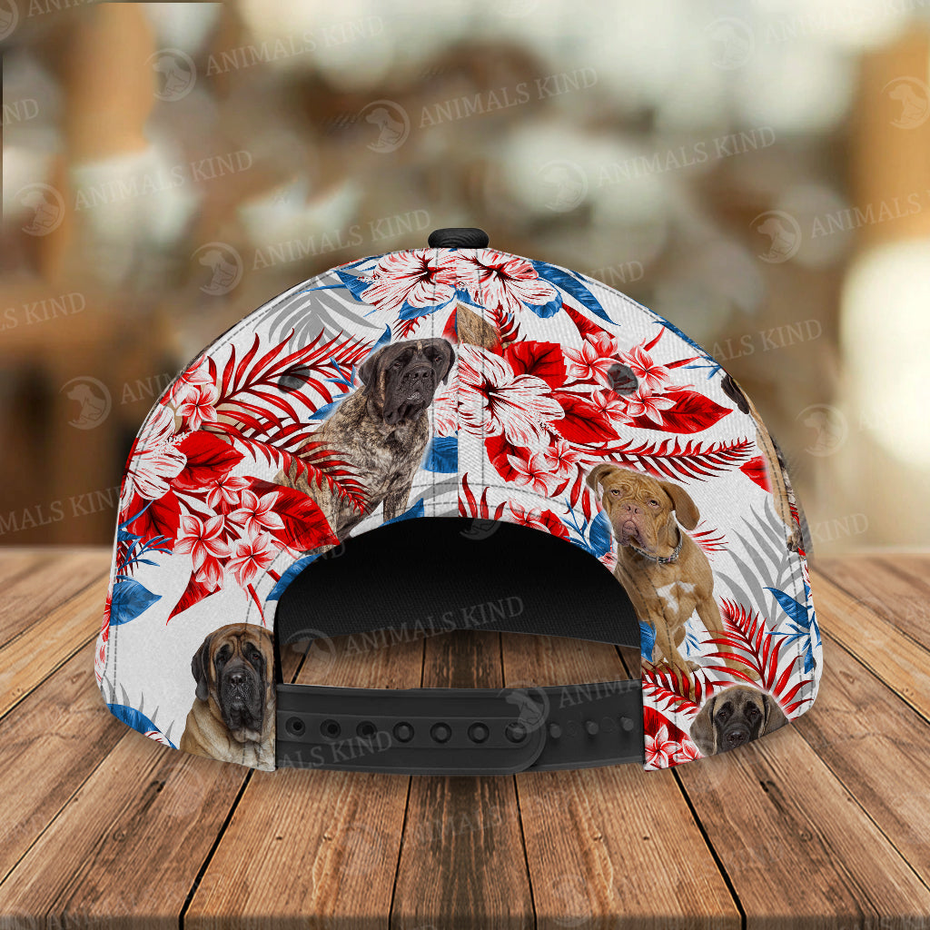 English Mastiff - American Flag Cap