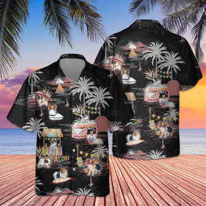 Papillon Night Beach Hawaiian Shirt