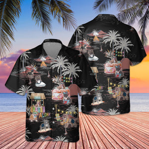 Pitbull Night Beach Hawaiian Shirt